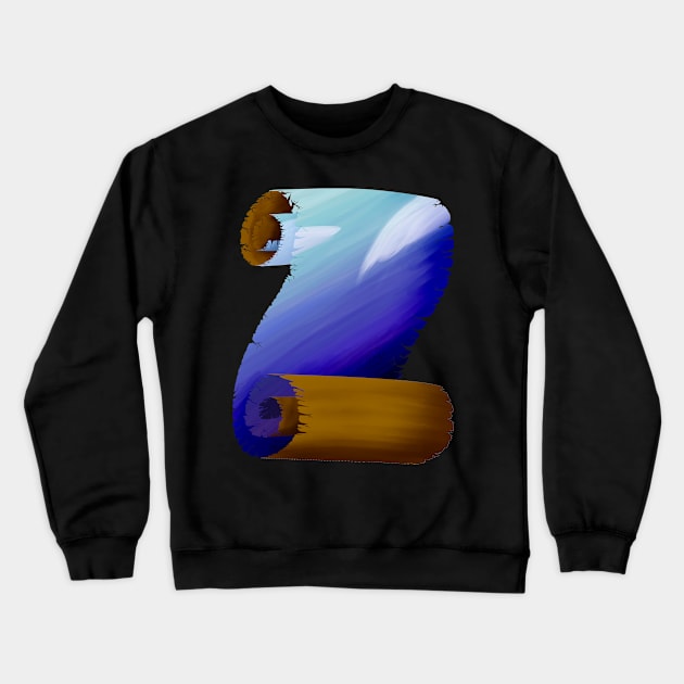 Over the Horizon - Scroll Crewneck Sweatshirt by ForsakenSky